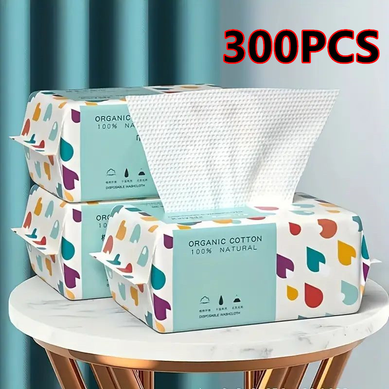 Home Textiles Face Towel - 100/300 Stück Einweg-Gesichtstücher aus 100 %