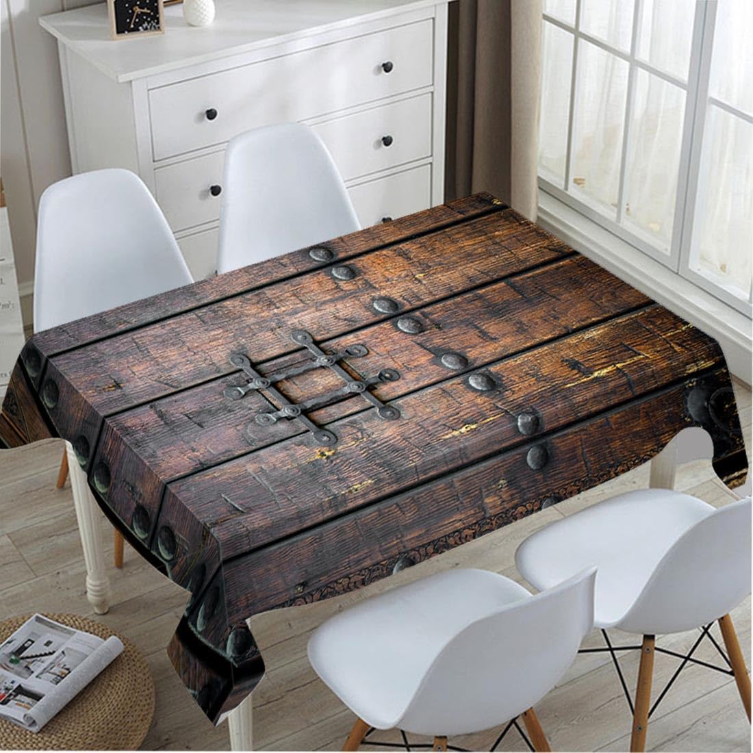 Mittelalterliche antike Holztü – Home Textiles Premium Bewertung und Preis
