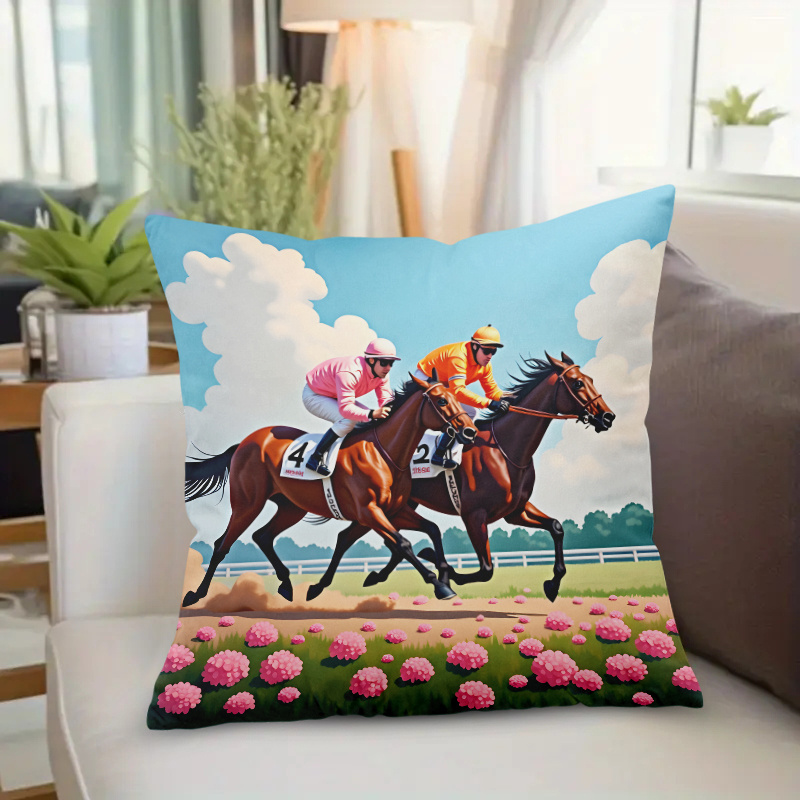 1 Stück Pferderennen-Kissenbez – Pillow Insert 18X18 Bewertung und Preis