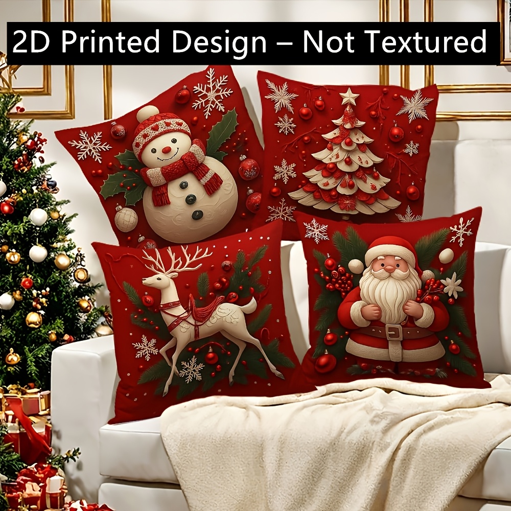 2 Stück Weihnachts-Kissenbezüg – Pillow Insert 18X18 Bewertung und Preis